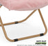 Magshion Saucer Chair with Removable Headrest, Folding Moon Chair for Adults, Oversized Comfy Reading Seat for Bedroom