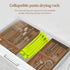 Ourokhome Collapsible Pasta Drying Rack, Plastic Foldable Noodle Hanger for Kitchen with 10 Arms.