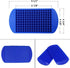 Silicone Mini Ice Cube Trays Molds with Silicone Straw for iOCSmart Portable Personal Blender, USB Rechargeable (Blue,