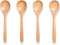 4 PCS Wooden Spoons for Eating, 7 inch Wooden Honey Spoons for