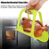 Pssopp Silicone Turkey Lifter Silicone Turkey Lifter, Roasting Pan Silicone Bakeware Sling for Turkey Meat Roasts Chicken Barbecue (Green)