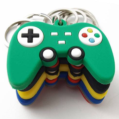 NSBELL 24PCS Video Game Controller Keychains in 6 Colors for Party Favors and Birthdays
