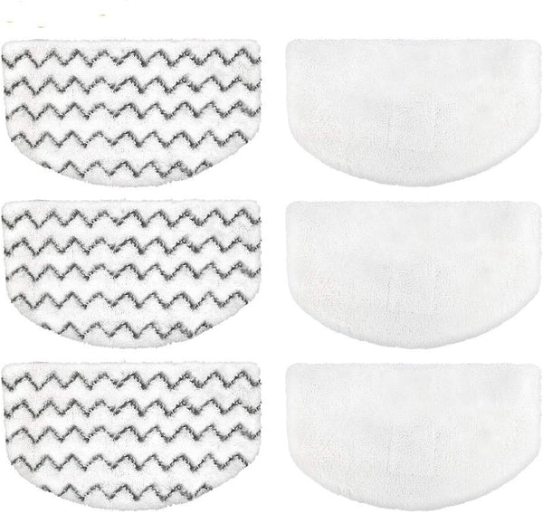 Bissell Powerfresh Steam Mop Replacement Pads Compatible with 1940 1440 1544 Series, Washable Reusable (6-PACK)