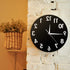 The Geeky Days Reverse Wall Clock - 12 inch Unusual Numbers Backwards Modern Decorative Clock for Your Wall
