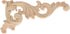 MUXSAM Wood Carved Appliques Onlays - 1-Pair Unpainted Small Wooden Carvings for Mirrors, Walls, DIY Project