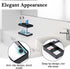 Toothbrush Holders for Bathroom, 5 Slots Electric Toothbrush and Toothpaste Organizer, Clear/Black Makeup Brush Storage