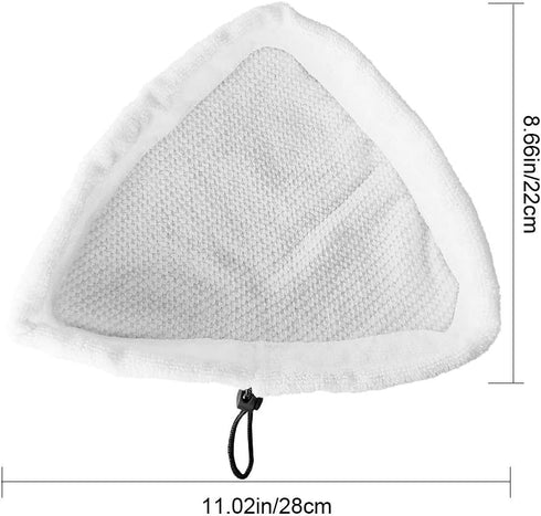 Fushing 6Pcs Steam Mop Pads - Reusable Washable Microfiber Replacement Pads for Steamboy X5 H2O H20 S302 S001