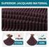 Turquoize Stretch Armrest Covers for Chairs, Set of 2, Brown, Anti-Slip Furniture Protector