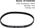 uxcell W10006384 Washer Drive Belt, Power Transmission Belt, Replaces Part for Washing Machine, Dryer