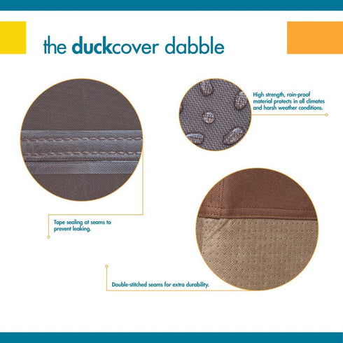 20 Inch DUCKCOVERS Ultimate Waterproof Square Ottoman/Side Table Cover, Outdoor Ottoman Cover