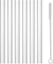 ALINK Reusable Clear Silicone Boba/Bubble Tea Straws, 14mm X 10", Pack of 6 with Cleaning Brush, Extra Wide Flexible