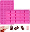 Sakolla 2 Pack Chocolate Bars Silicone Molds | Rectangles Candy Bars Molds for Chocolate, Rice Crispy Pops, Dessert