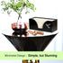 Kitchen Noble Countertop Hummingbird 9.7" 3.7" Hummingbird) Multifold Paper Towel Holder with Blue in Black Bamboo