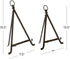 Deco 79 Metal Tabletop Display Easel with Foldable Stand, Set of 2, 13", 15"H, Bronze
