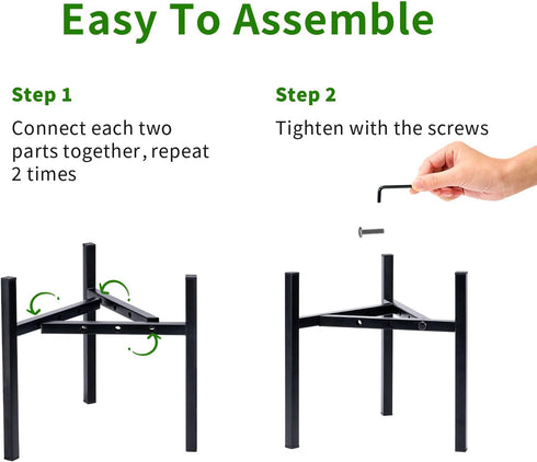 8-12 inch Items-2, Airpark Plant Stand Indoor Adjustable, Metal Modern Plant Stand, Heavy Duty Stable Plant, Fit Pots