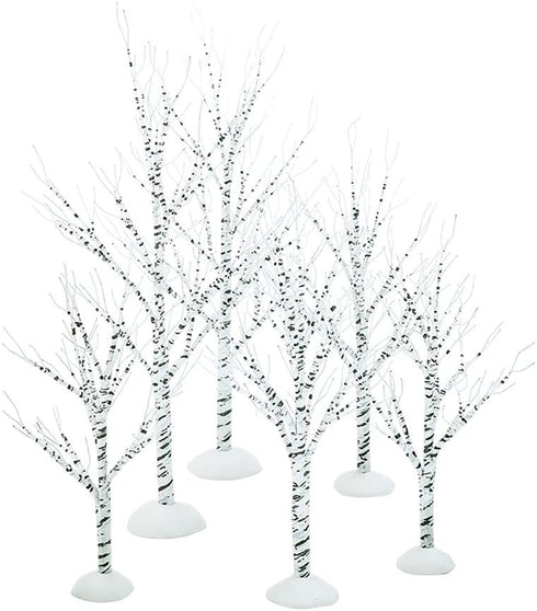 Department 56 Village Winter Birch Wrapped Wire, Set of 6