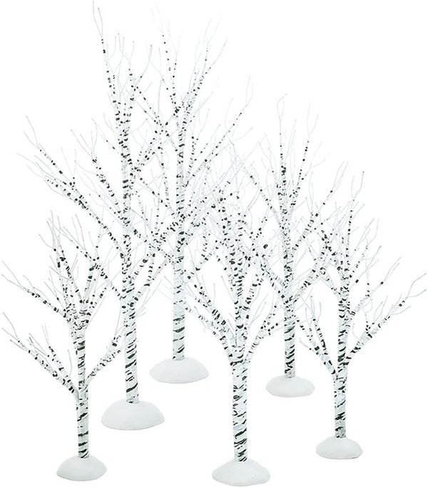 Department 56 Village Winter Birch Wrapped Wire, Set of 6