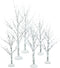 Department 56 Village Winter Birch Wrapped Wire, Set of 6
