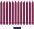 Colonial Candle Unscented Taper Candle, Classic Collection, Mulberry, 12 in, Pack of 12