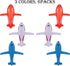 Gejoy 6 20 Inches Pieces Inflatable Airplanes Party Decoration Aircraft Inflates Plane Inflated Balloons Decor