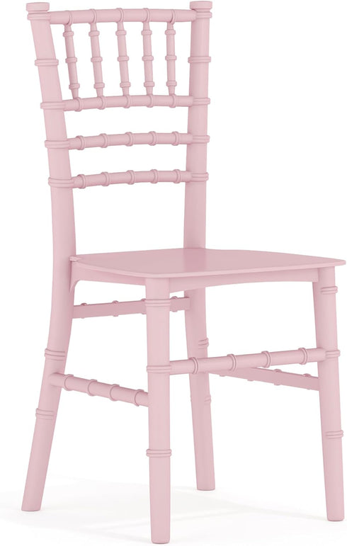 Flash Furniture Childs Pink Resin Party and Event Chiavari Chair for Commercial
