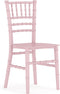 Flash Furniture Childs Pink Resin Party and Event Chiavari Chair for Commercial