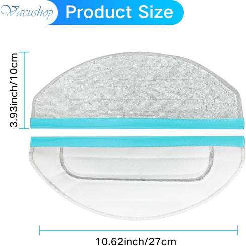 Moppad Replacement for Yeedi Cube CC Robot Cleaner Accessories, 4 Moppads