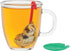 HIC Tea Infuser with Drip Tray, Frog and Lily Pad, 18/8 Stainless Steel, BPA-Free Plastic