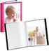 CRANBURY Small Photo Album 4x6 (Pink), 2-Pack Mini Plastic Picture Album Binder with Customizable Cover