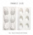 AUOCATTAIL 6 Cavity Easter Rabbit 3D Silicone Molds for DIY Mousse Cake, Pudding, and Chocolate