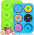 Walfos Silicone Donut Mold - Non-Stick Doughnut Pan Set, Heat Resistant, BPA FREE, Set of 2