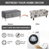 21) Eco-Ancheng Storage Ottoman Cover Rectangle Ottoman Slipcover Folding Storage Bench Cover Footrest Stool Slipcover