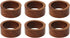 Handmade Wood Napkin Ring Set, Set of 6 Napkin Rings (Wood)