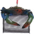 Kurt Adler Blue Crab Ornament with Wire Cage - Decorative Charm