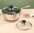 Tempered Glass Pot Cover: 7.8 Inch Griddle Lid with Insulated Handle for Cooking Pot Cover
