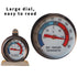 Large Dial Freezer Thermometer, 6 Pack Refrigerator Freezer Thermometer for Fridge Temperature Cooler