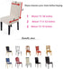 4 Pieces Spandex Stretch Washable Dining Room Chair Covers, Seat Slipcovers for All Seasons (Red, 4)