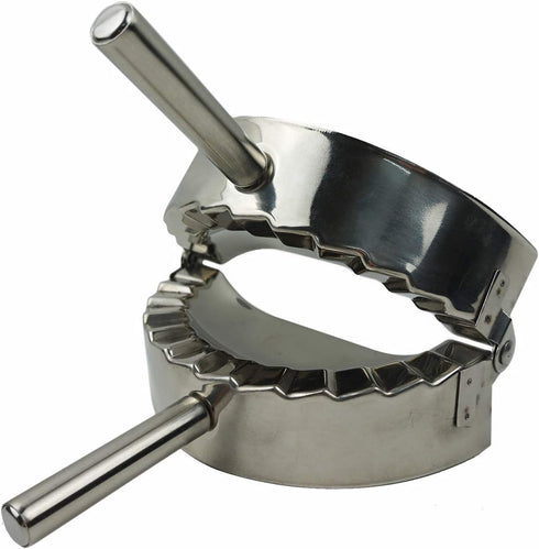 Stainless Steel Dumpling Maker, X-Large 5" Goya Empanada Press Mold, Ravioli Mould Crimper for Pie, Chinese Dumpling