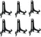 Artliving 10 Inch Black Plastic Easels, 6pcs/Set Plate Display Stands for Picture Frame Holder