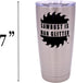 Rogue River Tactical Funny Sawdust Is Man Glitter, Large 20 Ounce Travel Tumbler Mug with Lid