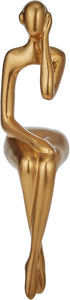 XINXUAN 3 Set Gold Statue Home Decor - Modern Bookshelf & Desk Decor - Piece