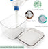 94 OZ/2.8L Tlence Laundry Pods Container, One-Press Lid Laundry Powder Holder Dispenser, Clear PET Detergent Sheet
