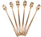 6 PCs Stainless Steel Mixing Spoon, Rose Gold Finish, 6-1/32 Inch Stirrer Spoon for Coffee, Ice Tea