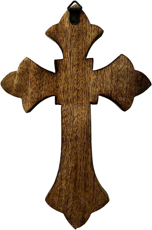 Iconsgr Handmade Wooden Holy Orthodox Religious Wood Carved Cross Christ Crucifix Athos.