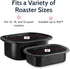 PanSaver Cooking Liners - Disposable Electric Roasting Pan Liners for Instant Cleanup, Foil, 2 Count