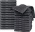 QUBA LINEN Hotel & Spa 100% Cotton Washcloths Pack of 24, Ultra Soft, Quick