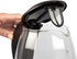Stainless Steel Electric Water Kettle, 1.7 Liter Fast Heating with Auto Shut-Off, Cordless, Black