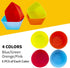 Reusable Silicone Baking Cups of 24 Pack, Square and Round Muffin Baking Liners, Thicken Non-stick Muffin Molds, 4 Colors, BPA-Free by YOLCAR