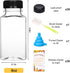 36pcs 8oz Moretoes Juice Bottles, Plastic Bottles with Lids, Reusable Clear Containers with Caps for Juicing, Smoothie