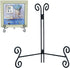 Plate Stand, 10 Inch Black Foldable Iron Easel for Displaying Picture Frames, Books, Decorative Plates